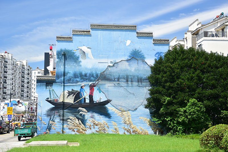 2020年8月2日拍攝的江蘇省張家港市永聯(lián)村。